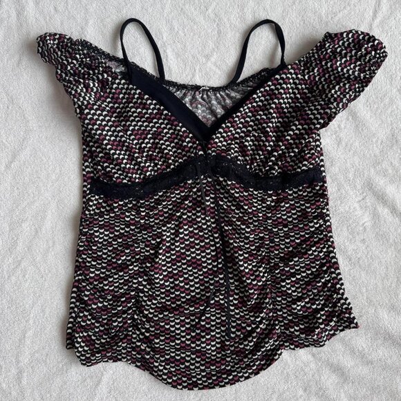 Y2K Patterned Tank Top - Picture 4 of 7